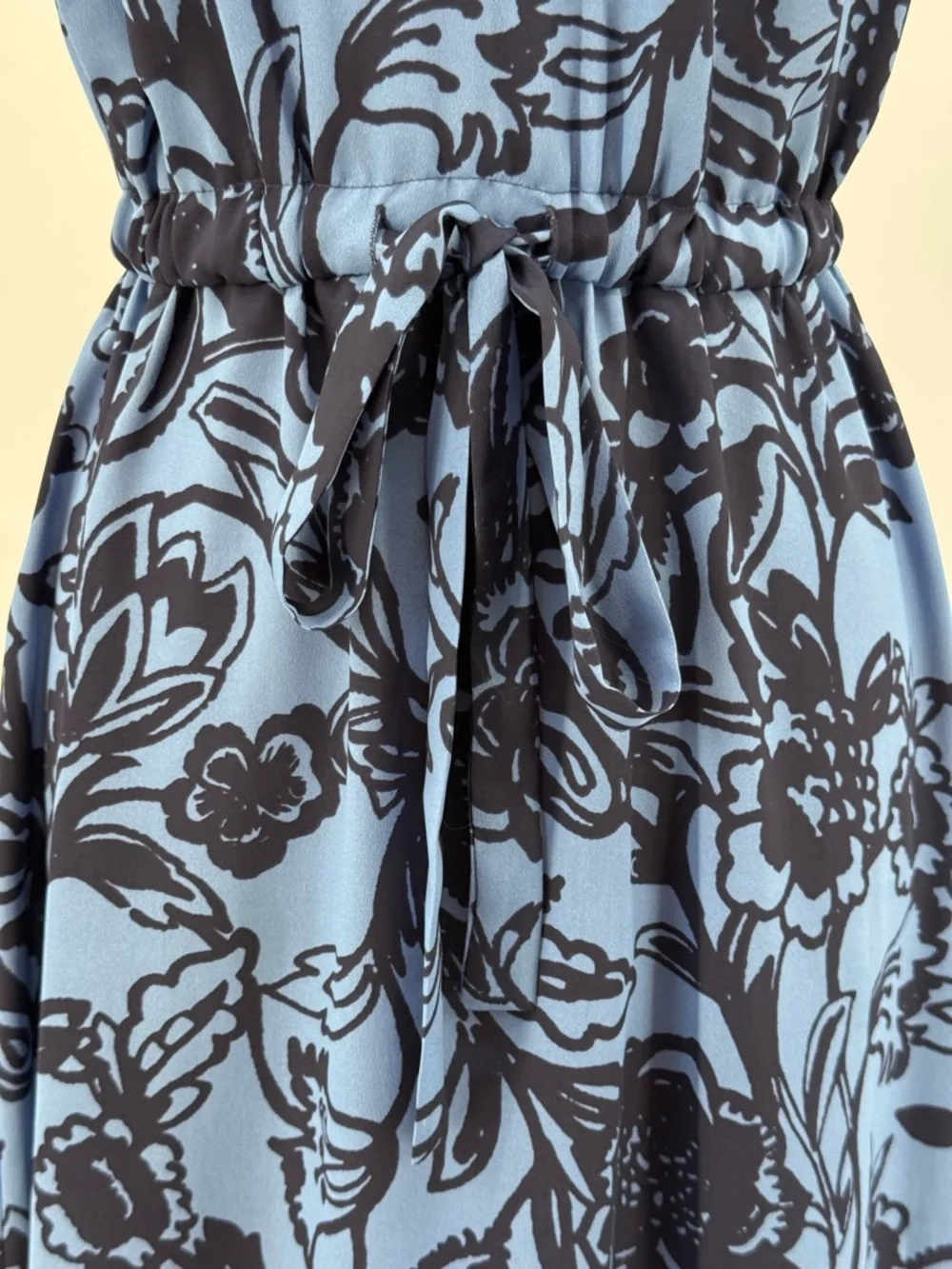 Loft Blue Floral Halter Maxi High Low Keyhole Vacation Summer Boho SZ XS-P - Picture 5 of 13